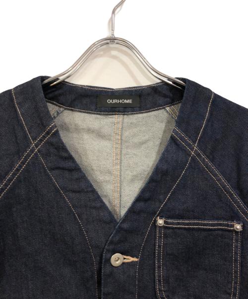 ourhome（アワホーム）ourhome (アワホーム) きれいめデニムジャケット インディゴ サイズ:SIZE Freeの古着・服飾アイテム
