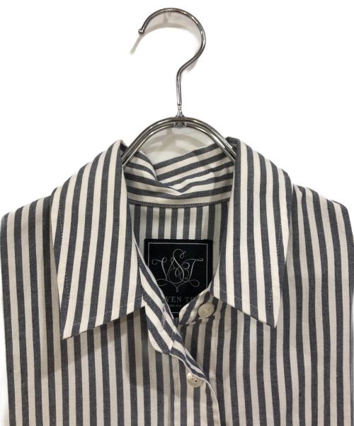 SEVEN TEN by MIHO KAWAHITO（セブン テン バイ ミホ カワヒト）SEVEN TEN by MIHO KAWAHITO (セブン テン バイ ミホ カワヒト) SVT刺繍オックスシャツ ホワイト サイズ:SIZE Mの古着・服飾アイテム