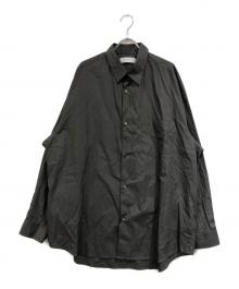 Graphpaper（グラフペーパー）の古着「Broad L/S Oversized Regular Collar Shirt」｜グレー