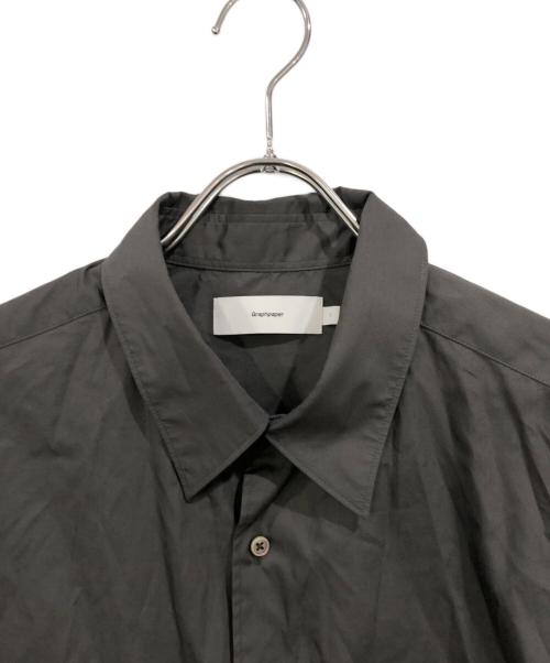 Graphpaper（グラフペーパー）Graphpaper (グラフペーパー) Broad L/S Oversized Regular Collar Shirt グレー サイズ:SIZE 1の古着・服飾アイテム