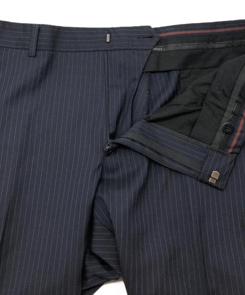 GUCCI（グッチ）GUCCI (グッチ) ストライプセットアップ ネイビー サイズ:SIZE 7-56Rの古着・服飾アイテム