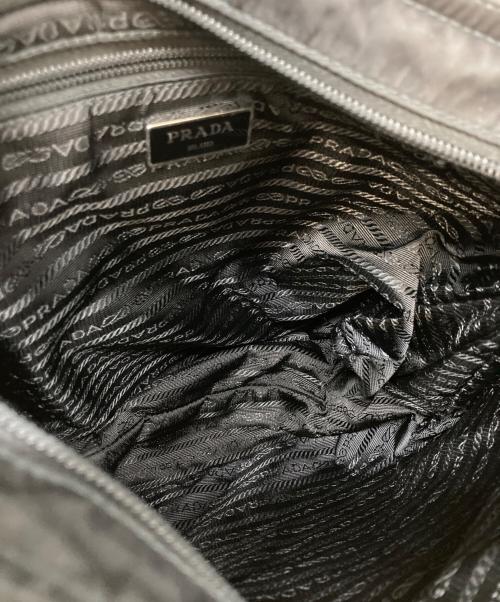 PRADA（プラダ）PRADA (プラダ) リナイロンショルダーバッグ ブラックの古着・服飾アイテム