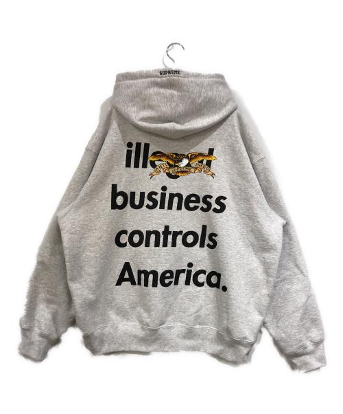 SUPREME（シュプリーム）SUPREME (シュプリーム) ANTIHERO (アンタイヒーロー) Hooded Sweatshirt グレー サイズ:Lの古着・服飾アイテム