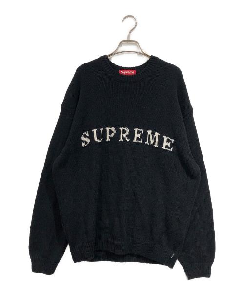 SUPREME（シュプリーム）Supreme (シュプリーム) logo sweater ブラック サイズ:SIZE Lの古着・服飾アイテム