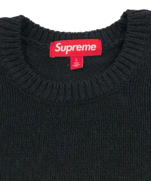 SUPREME（シュプリーム）Supreme (シュプリーム) logo sweater ブラック サイズ:SIZE Lの古着・服飾アイテム