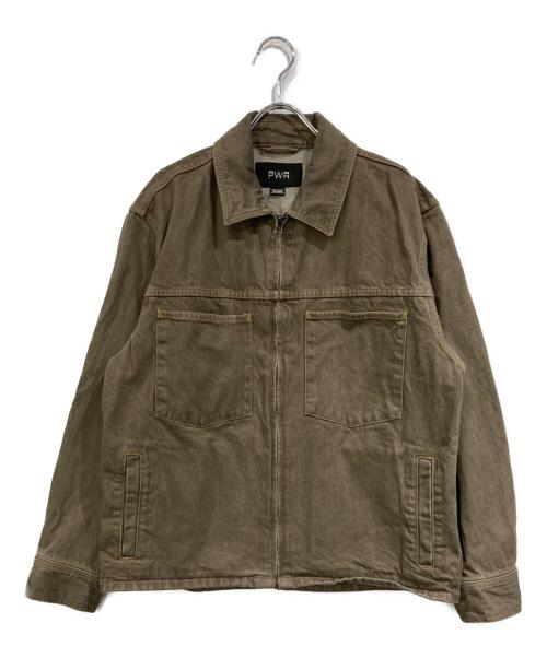 PWA（プア）PWA (プア) DENIMU ZIP-UP JKT ベージュ サイズ:SIZE Mの古着・服飾アイテム