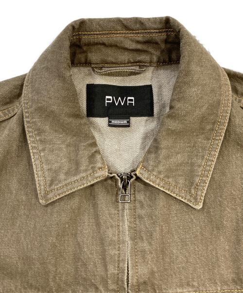 PWA（プア）PWA (プア) DENIMU ZIP-UP JKT ベージュ サイズ:SIZE Mの古着・服飾アイテム
