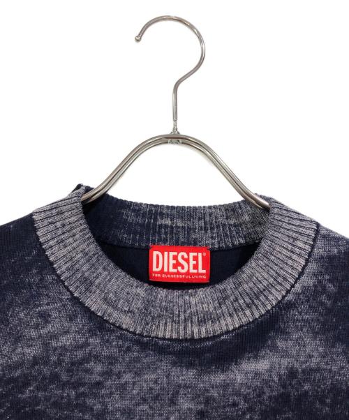 DIESEL（ディーゼル）DIESEL (ディーゼル) クルーネックニット ネイビー サイズ:SIZE Sの古着・服飾アイテム