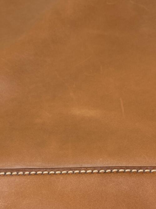 RALPH LAUREN（ラルフローレン）RALPH LAUREN (ラルフローレン) レザートートバッグ ベージュの古着・服飾アイテム