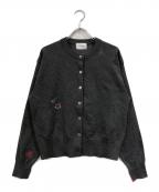 UNITED ARROWS×HELLO KITTYユナイテッドアローズ×ハローキティ）の古着「刺繍デザインカーディガン」｜グレー
