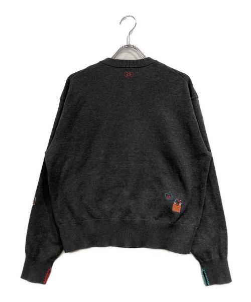 UNITED ARROWS（ユナイテッドアローズ）UNITED ARROWS (ユナイテッドアローズ) HELLO KITTY (ハローキティ) 刺繍デザインカーディガン グレー サイズ:不明の古着・服飾アイテム