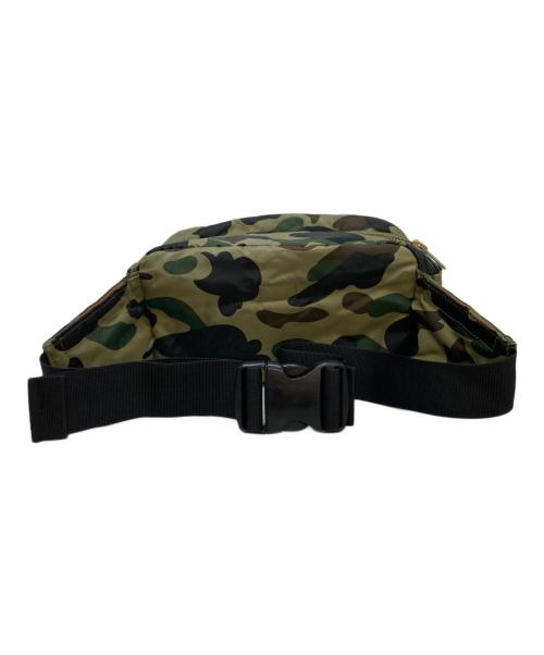 PORTER（ポーター）PORTER (ポーター) A BATHING APE (アベイシングエイプ) カモ柄コラボショルダーバッグ オリーブの古着・服飾アイテム