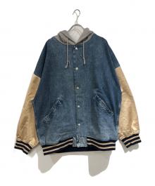 Hysteric Glamour（ヒステリックグラマー）の古着「FIRE BEARアップリケリメイクデニムブルゾン」｜インディゴ