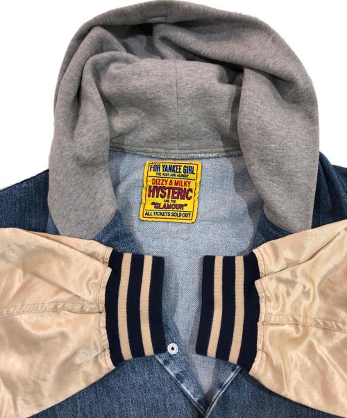 Hysteric Glamour（ヒステリックグラマー）Hysteric Glamour (ヒステリックグラマー) FIRE BEARアップリケリメイクデニムブルゾン インディゴ サイズ:SIZE Freeの古着・服飾アイテム