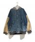 Hysteric Glamour（ヒステリックグラマー）の古着「FIRE BEARアップリケリメイクデニムブルゾン」｜インディゴ