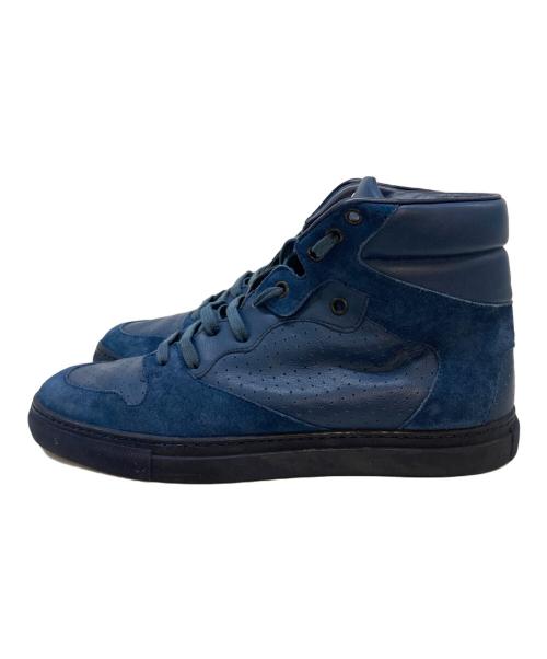BALENCIAGA（バレンシアガ）BALENCIAGA (バレンシアガ) ハイカットスニーカー ネイビー サイズ:39の古着・服飾アイテム