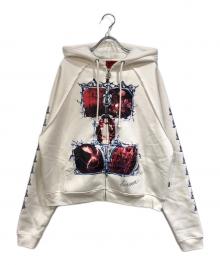 Heaven by Marc Jacobs（ヘブンバイマークジェイコブス）の古着「I FEEL ANGRY ZIP UP」｜ホワイト