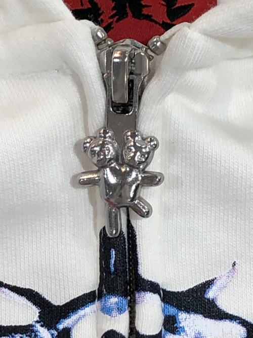 Heaven by Marc Jacobs（ヘブンバイマークジェイコブス）Heaven by Marc Jacobs (ヘブンバイマークジェイコブス) I FEEL ANGRY ZIP UP ホワイト サイズ:SIZE Sの古着・服飾アイテム