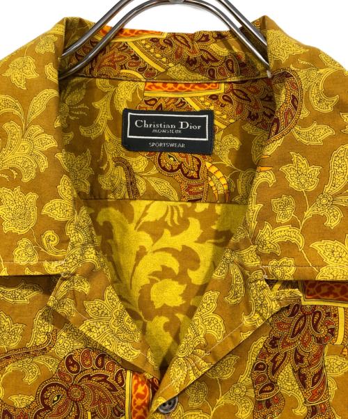 Christian Dior MONSIEUR（クリスチャンディオールムッシュ）Christian Dior MONSIEUR (クリスチャンディオールムッシュ) オールドS/S総柄シャツ イエロー サイズ:SIZE Mの古着・服飾アイテム