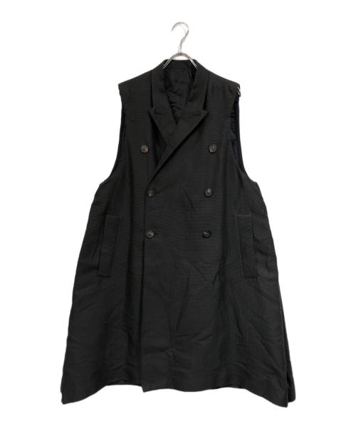 RICK OWENS（リックオウエンス）RICK OWENS (リックオウエンス) ロングジレ ブラック サイズ:SIZE 40の古着・服飾アイテム