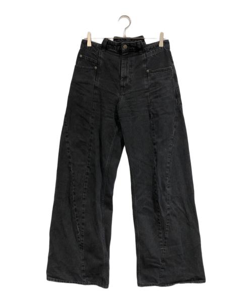 Maison Margiela（メゾンマルジェラ）Maison Margiela (メゾンマルジェラ) BIAS CUT WIDE FLARE DENIM PANTS ブラック サイズ:SIZE 40の古着・服飾アイテム