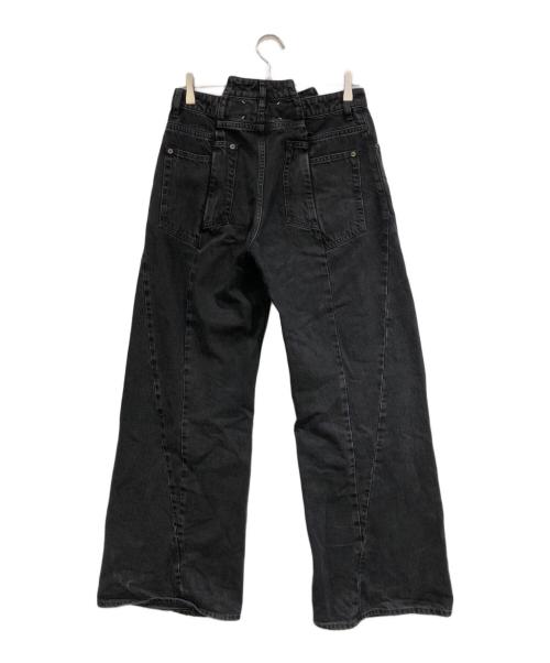 Maison Margiela（メゾンマルジェラ）Maison Margiela (メゾンマルジェラ) BIAS CUT WIDE FLARE DENIM PANTS ブラック サイズ:SIZE 40の古着・服飾アイテム