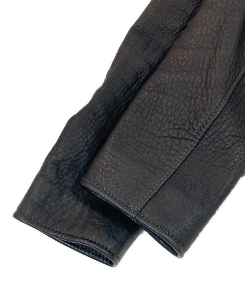 ORIGINAL GARMENT BROTHERS（オリジナル ガーメント ブラザーズ）ORIGINAL GARMENT BROTHERS (オリジナル ガーメント ブラザーズ) Y’2 LEATHER (ワイツーレザー) OG-2シングルレザージャケット ブラック サイズ:SIZE Mの古着・服飾アイテム