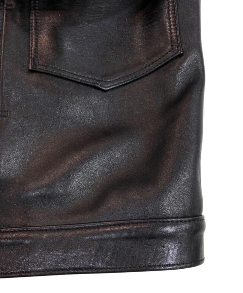 HIGH LARGE LEATHERS（ハイラージレザーズ）HIGH LARGE LEATHERS (ハイラージレザーズ) レザージャケット ブラック サイズ:38の古着・服飾アイテム