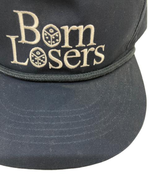 TATTOO STUDIO YAMADA（タトゥースタジオヤマダ）TATTOO STUDIO YAMADA (タトゥースタジオヤマダ) Born Losers キャップ ブルーの古着・服飾アイテム