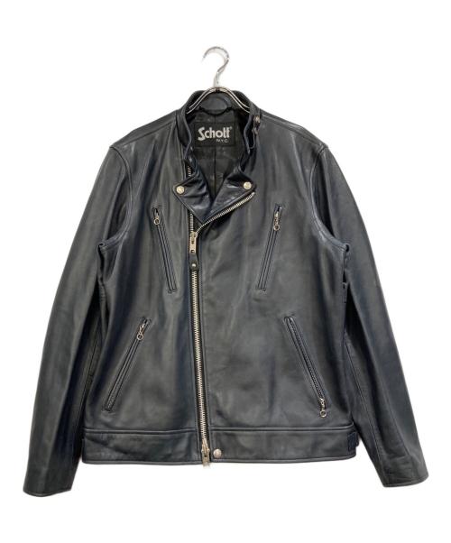 Schott（ショット）Schott (ショット) ダブルライダースジャケット ネイビー サイズ:ＸＬの古着・服飾アイテム