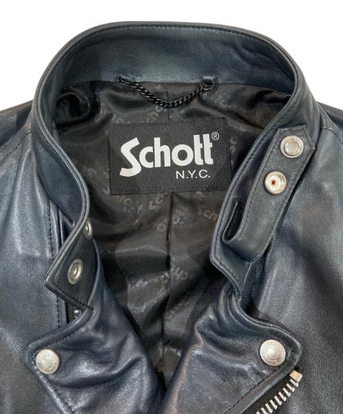 Schott（ショット）Schott (ショット) ダブルライダースジャケット ネイビー サイズ:ＸＬの古着・服飾アイテム