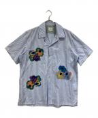 PAUL SMITHポールスミス）の古着「オープンカラーシャツ」｜スカイブルー