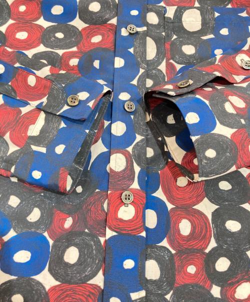 HERALBONY（ヘラルボニー）HERALBONY (ヘラルボニー) ブロードレギュラーカラーシャツ「（無題）」 ネイビー サイズ:Lの古着・服飾アイテム