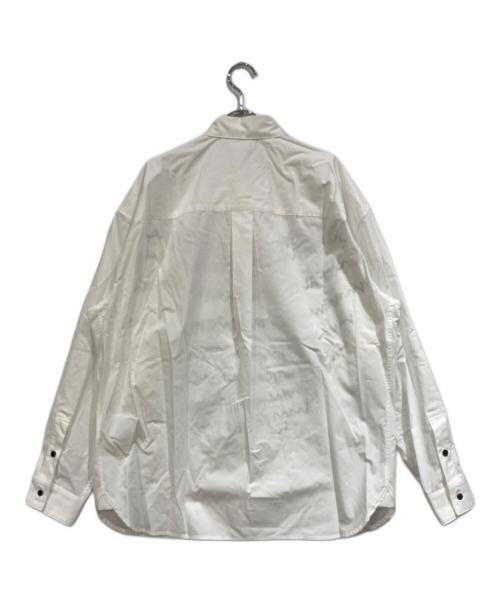 HERALBONY（ヘラルボニー）HERALBONY (ヘラルボニー) レギュラーカラーシャツ「heart-mm2024」 ホワイト サイズ:Lの古着・服飾アイテム