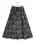 HERALBONY（ヘラルボニー）の古着「フロントギャザースカート「（無題）（丸）」」｜ブラック