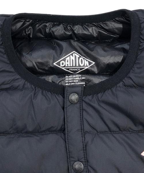 DANTON（ダントン）DANTON (ダントン) クルーネック キルティング インナーダウン ブラック サイズ:SIZE XSの古着・服飾アイテム