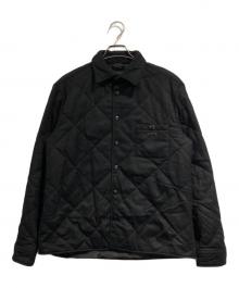 PRADA（プラダ）の古着「Cashmere Padded Shirt Jacket」｜ブラック