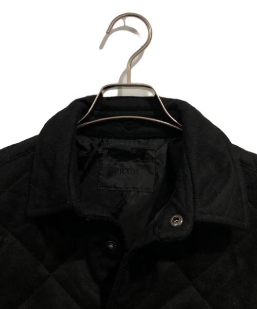 PRADA（プラダ）PRADA (プラダ) Cashmere Padded Shirt Jacket ブラック サイズ:SIZE Sの古着・服飾アイテム