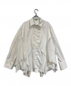 UN3D.アンスリード）の古着「WAVE RAFFLE SHIRT」｜ホワイト