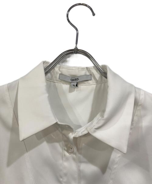 UN3D.（アンスリード）UN3D. (アンスリード) WAVE RAFFLE SHIRT ホワイト サイズ:SIZE 36の古着・服飾アイテム