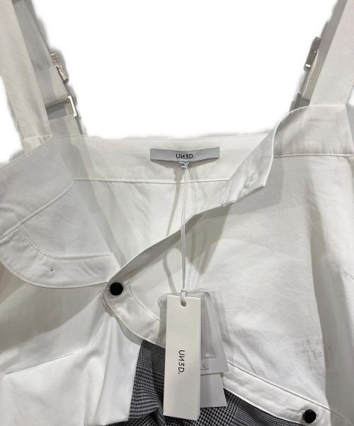 UN3D.（アンスリード）UN3D. (アンスリード) PATTERN MIX SHIRT CAMISOLE ホワイト サイズ:SIZE 36の古着・服飾アイテム