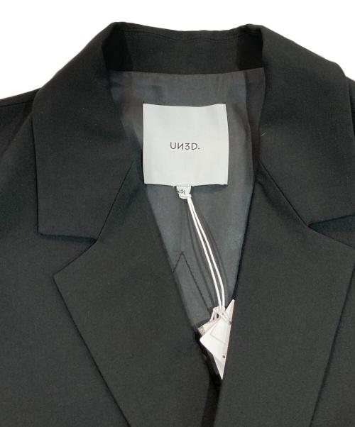 UN3D.（アンスリード）UN3D. (アンスリード) W TRIANGLE TUCK JK ブラック サイズ:SIZE 38の古着・服飾アイテム