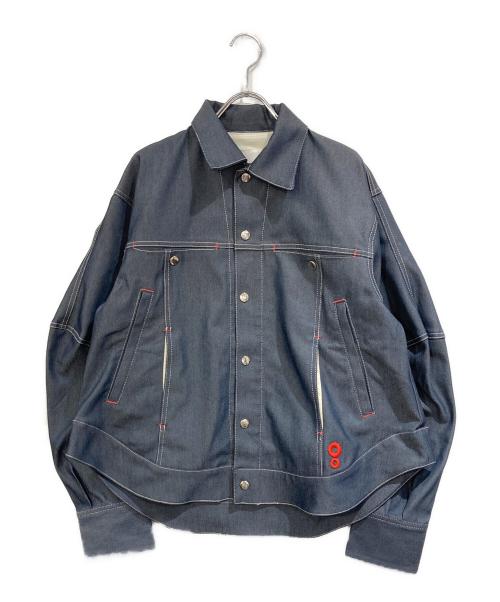 OMMO（オーエムエムオー）OMMO (オーエムエムオー) SQUARE SLEEVE JK ネイビー サイズ:SIZE Freeの古着・服飾アイテム