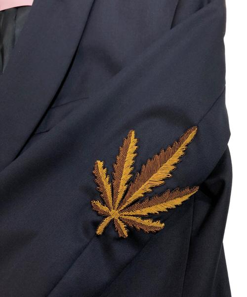 Palm Angels（パーム エンジェルス）Palm Angels (パーム エンジェルス) ダブルジャケット ネイビー サイズ:44の古着・服飾アイテム