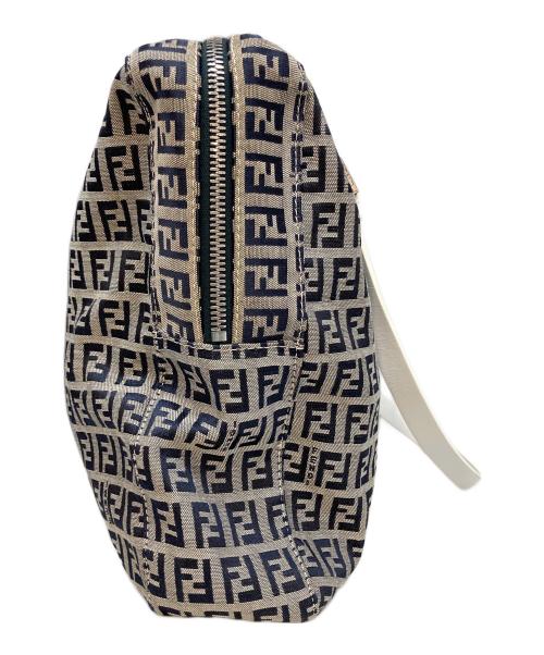FENDI（フェンディ）FENDI (フェンディ) ズッキーノ柄トートバッグ グレー×ネイビーの古着・服飾アイテム