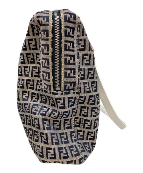 FENDI（フェンディ）FENDI (フェンディ) ズッキーノ柄トートバッグ グレー×ネイビーの古着・服飾アイテム