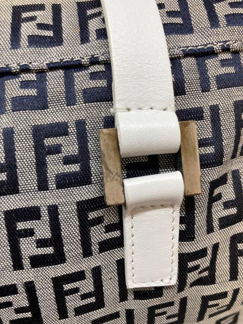 FENDI（フェンディ）FENDI (フェンディ) ズッキーノ柄トートバッグ グレー×ネイビーの古着・服飾アイテム