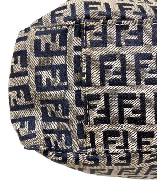 FENDI（フェンディ）FENDI (フェンディ) ズッキーノ柄トートバッグ グレー×ネイビーの古着・服飾アイテム