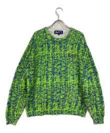 BoTT（ボット）の古着「Bamboo Camo Printed Sweater」｜グリーン×ブルー