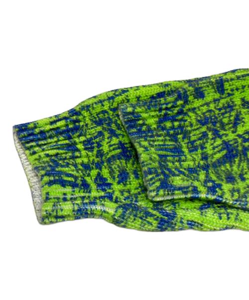 BoTT（ボット）BoTT (ボット) Bamboo Camo Printed Sweater グリーン×ブルー サイズ:SIZE Sの古着・服飾アイテム